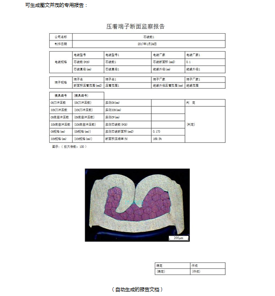 截面端子分析软件