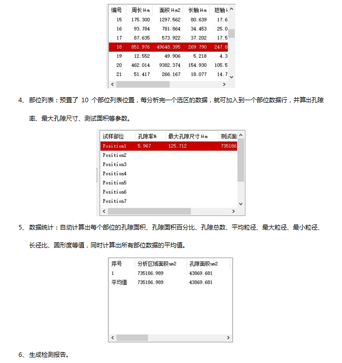 孔隙率分析软件